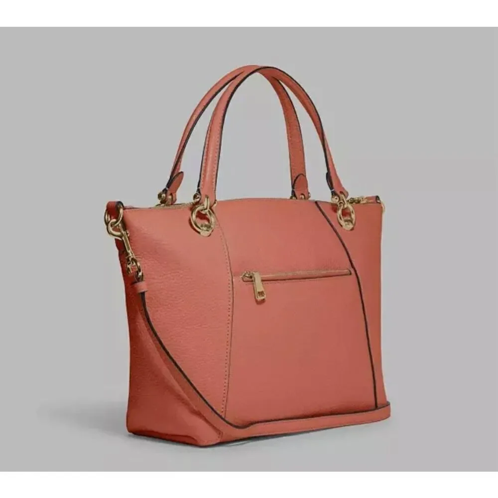 Coach Kacey Satchel Bag with crossbody strap light coral.  Beautiful